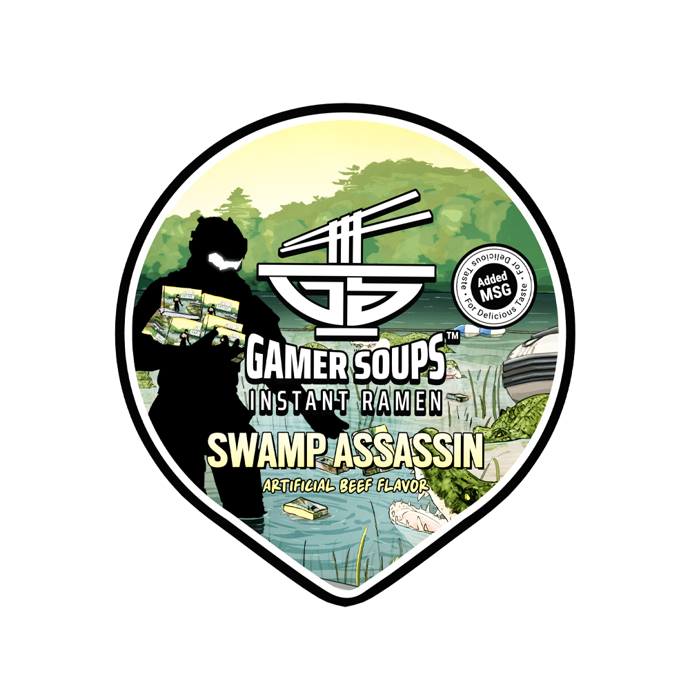 Gamer Soups Instant Noodles - Swamp Assassin (24 Cup Box) - Image 7